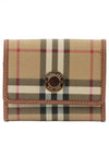 Check Half Wallet Beige - BURBERRY - BALAAN 2