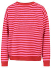 Aster Logo Cashmere Knit Top Red - MAX MARA - BALAAN.