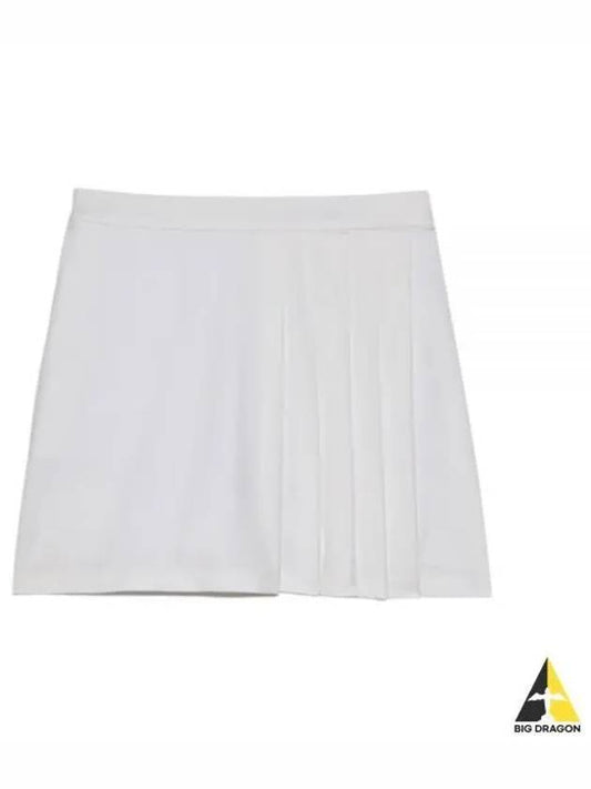 Women's Side Pleat Luxe 4-Way Stretch Twill Skirt White - G/FORE - BALAAN 2