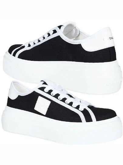 Logo City Platform Low Top Sneakers Black - GIVENCHY - BALAAN 2