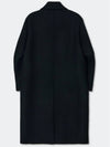 Oversized Out Pocket Felt Mac Coat Black - KINETO - BALAAN 4