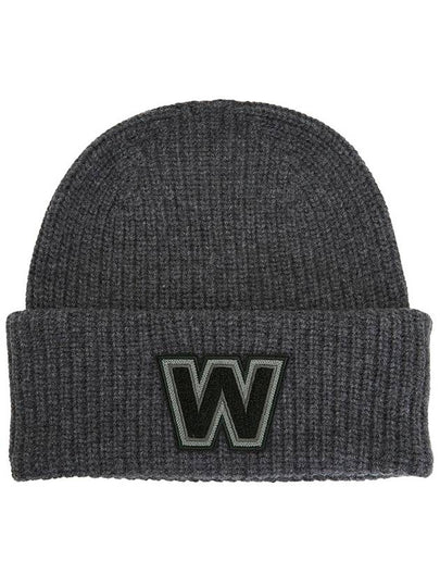 Alben Logo Virgin Wool Beanie Grey - MAX MARA - BALAAN 2