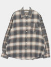 Doyle Check Lagger Flannel Long Sleeve Shirt Grey - OUR LEGACY - BALAAN 4