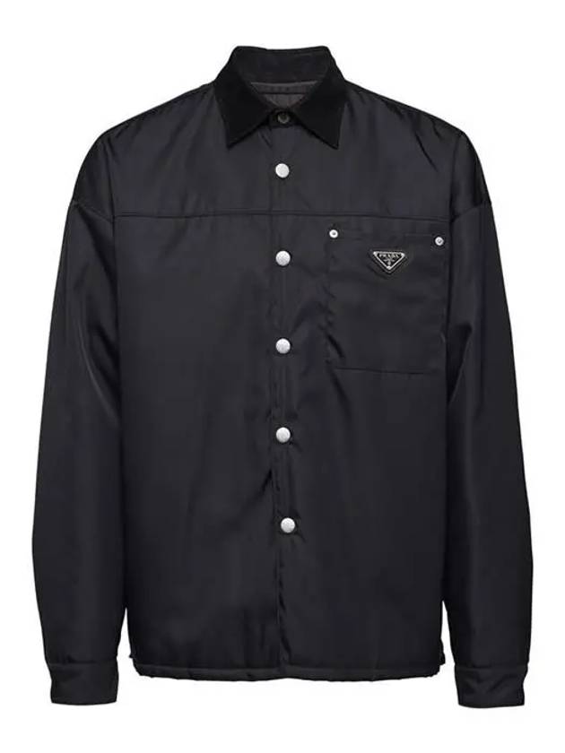 Re Nylon Long Sleeves Shirt Black - PRADA - BALAAN 2