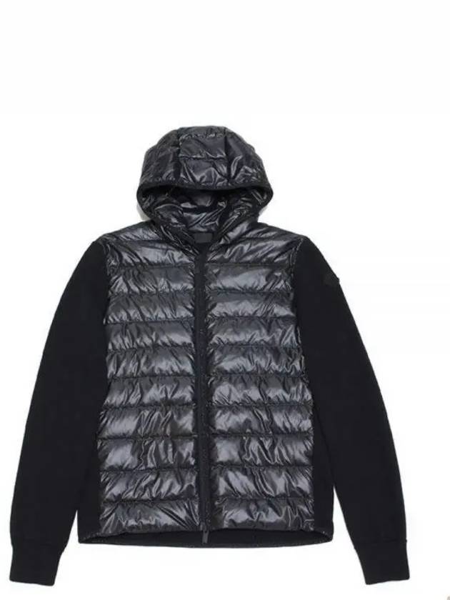 Men's Padded Cotton Hooded Zip-Up Black - MONCLER - BALAAN 2