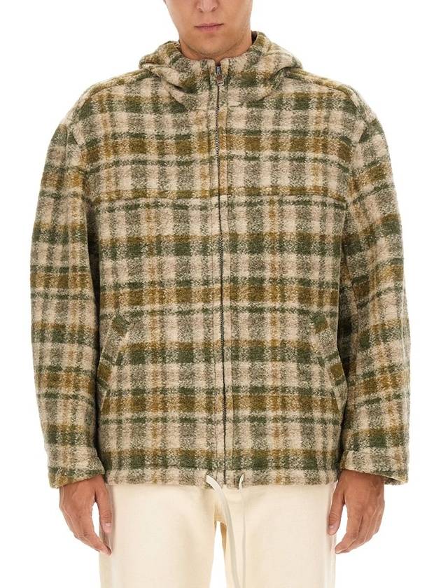 Kurt Oversized Check Wool Jacket Green - ISABEL MARANT - BALAAN 5