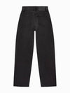 JEANS Women s High Rise Loose Fit Black Denim J225433 1BY - CALVIN KLEIN - BALAAN 1