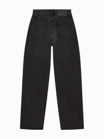 JEANS Women s High Rise Loose Fit Black Denim J225433 1BY - CALVIN KLEIN - BALAAN 1