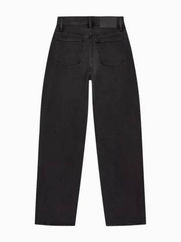 Jeans High Rise Loose Fit Denim Jeans Black - CALVIN KLEIN - BALAAN 1