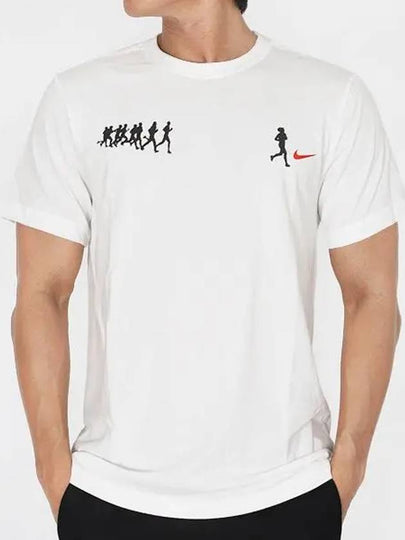 Dri-Fit Running Short Sleeve T-Shirt White - NIKE - BALAAN 2