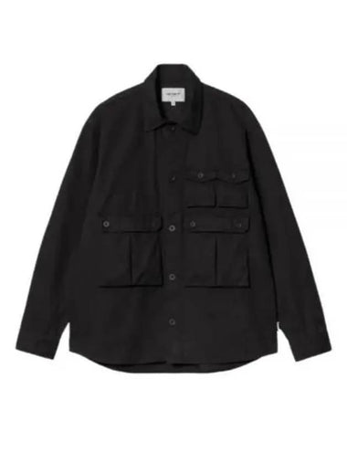 Tracker Long Sleeve Shirt Black - CARHARTT WIP - BALAAN 1