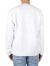 Garment Dyed Stitches Four Print Crewneck Sweatshirt White - STONE ISLAND - BALAAN 5