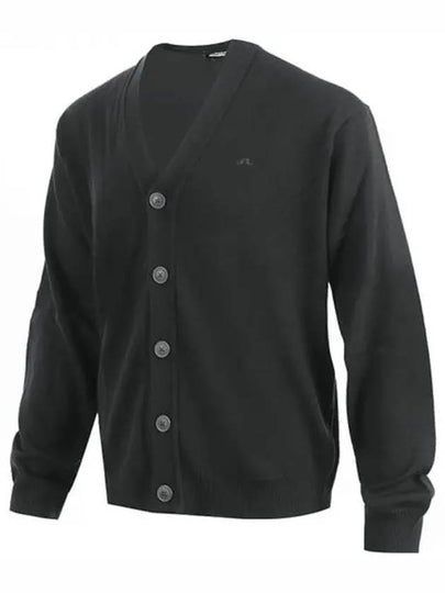 Lucas Merino Wool Knit Cardigan Black - J.LINDEBERG - BALAAN 2