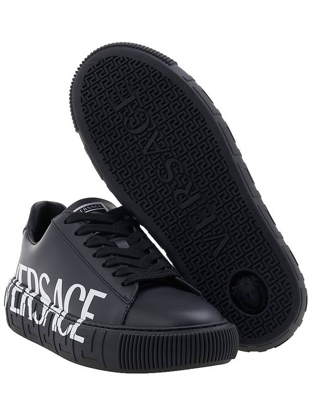 Greca Logo Low Top Sneakers Black - VERSACE - BALAAN 6