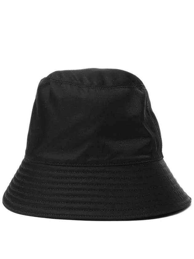 Re-Nylon Triangle Logo Bucket Hat Black - PRADA - BALAAN 3