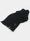 Wool Fox Head Muffler Black - MAISON KITSUNE - BALAAN 4