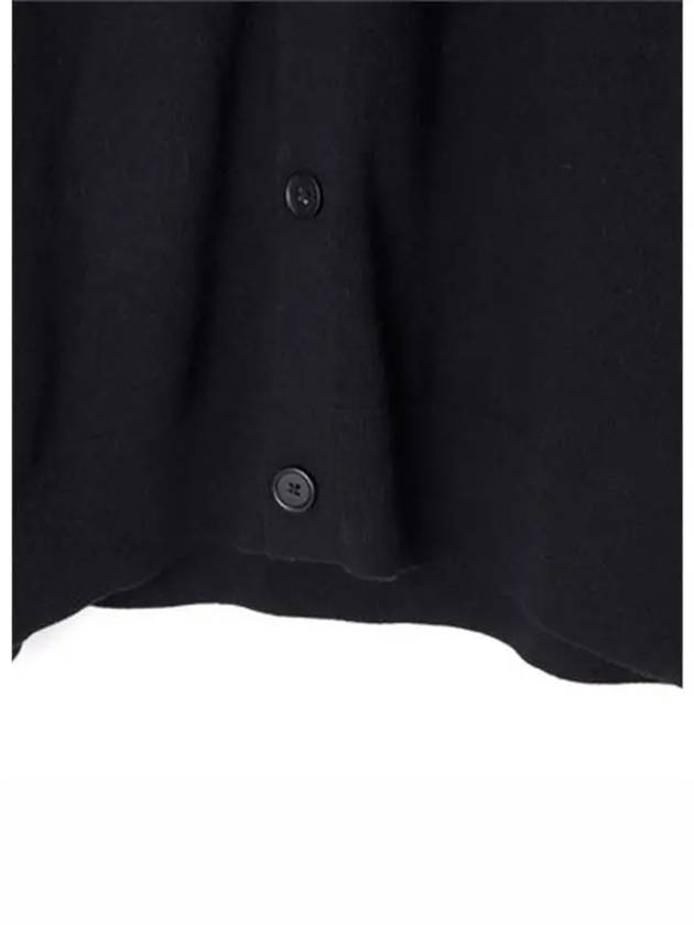 Keve Face Wool V-neck Cardigan Black - ACNE STUDIOS - BALAAN 7