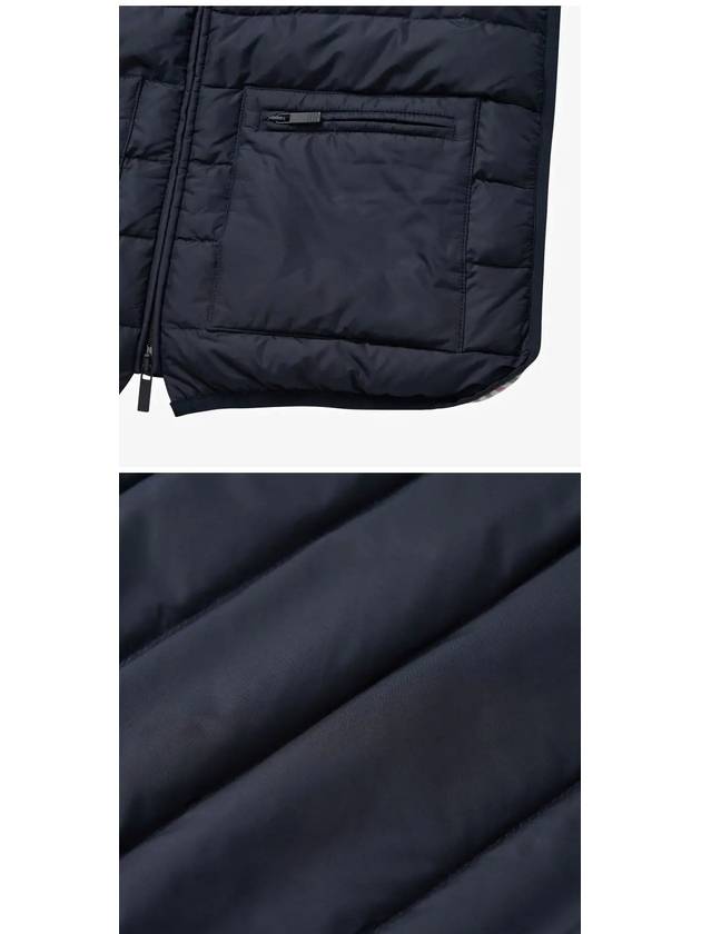 Ultra Light Nylon Hooded Down Padding Navy - THOM BROWNE - BALAAN 5