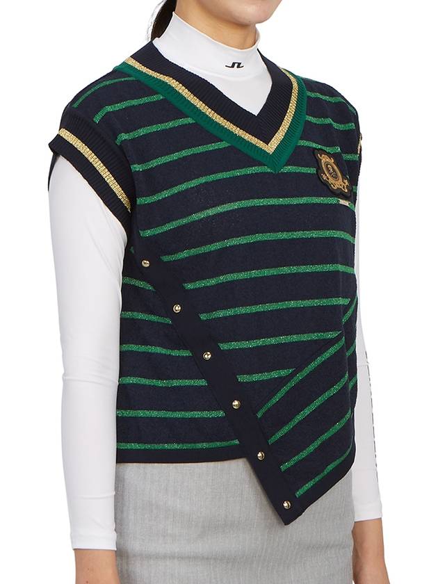 Golf Wear Women s Vest MLW 3A AB02 NAVY - MARK & LONA - BALAAN 4