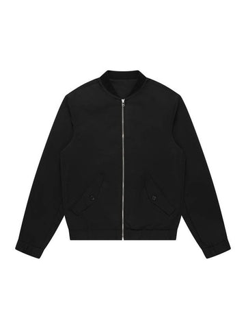 Minimal Two-Way Blouson Jacket Black - SOLEW - BALAAN 1