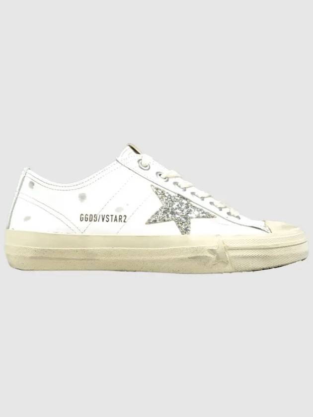 VStar2 Platinum Glitter Star Low Top Sneakers White - GOLDEN GOOSE - BALAAN 2