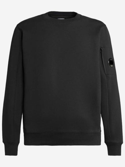 Crew Neck Sweatshirt Black - CP COMPANY - BALAAN 2