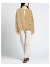 Women's Numbering Logo Knit Cardigan Beige - MAISON MARGIELA - BALAAN 2