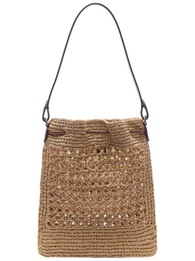 Woven Fabric Mini Bucket Bag Beige - MIU MIU - BALAAN 5