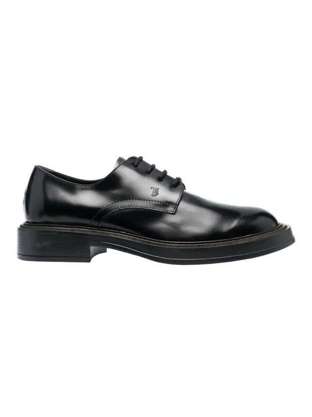 Lace-Up Leather Derby Black - TOD'S - BALAAN.