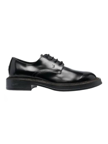 Lace-Up Leather Derby Black - TOD'S - BALAAN 1