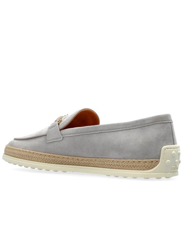 Tod’s Suede Shoes Type Loafers, Women's, Grey - TOD'S - BALAAN 5