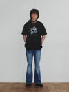 Star Shine Embo Print T Shirt_Black - KINETO - BALAAN 2