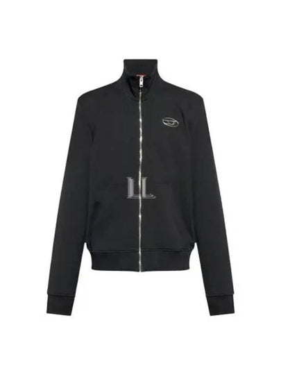 S Ginni Zip OD High Neck Zip-Up Jacket Black - DIESEL - BALAAN 2