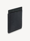 Epi Logo Leather Card Wallet Black - LOUIS VUITTON - BALAAN 3