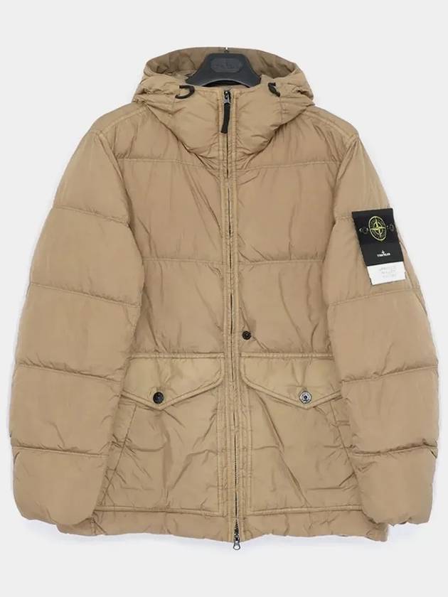 Crinkle Reps Re-Nylon Down Padding Beige - STONE ISLAND - BALAAN 4