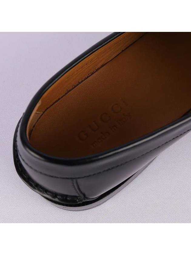 Tassel GG Supreme Canvas Leather Loafers Black - GUCCI - BALAAN 6