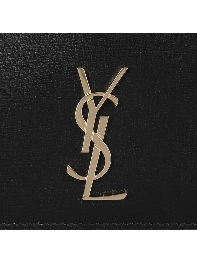 Cassandra Phone Holder Strap Cross Bag Black - SAINT LAURENT - BALAAN 8