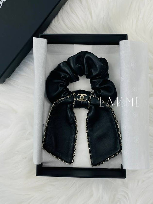 CC logo tripe leather hairband AA7497 - CHANEL - BALAAN 1