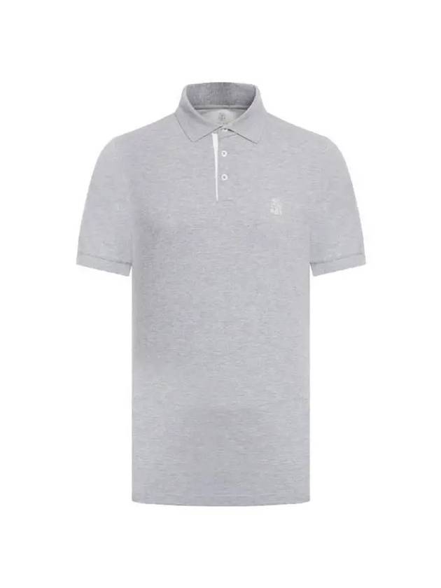 Logo Print Pique Polo Shirt ME8548765COP85 - BRUNELLO CUCINELLI - BALAAN 2