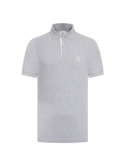 Logo Print Pique Polo Shirt ME8548765COP85 - BRUNELLO CUCINELLI - BALAAN 2