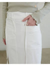 Belt Loop String H Line Skirt White - UNMUTE - BALAAN 6