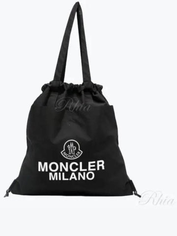 24 5A00007 M4022 999 AQ Drawstring Tote Bag - MONCLER - BALAAN 1