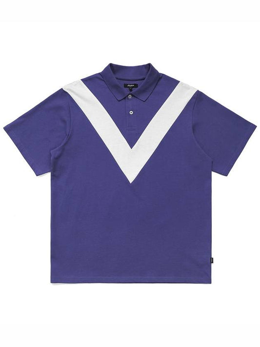 Wiz Collection Wizard Polo T-Shirt PURPLE M3313LTS01PUR - MALBON GOLF - BALAAN 2