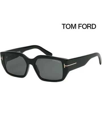 Sunglasses TF989 01A SILVANO 02 Horn rimmed black square - TOM FORD - BALAAN 1