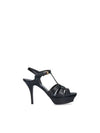 Tribute Platform Sandals Heel Black - SAINT LAURENT - BALAAN 2