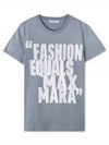 Gerard Cotton Jersey Short Sleeve T-Shirt Grey Blue - MAX MARA - BALAAN 2