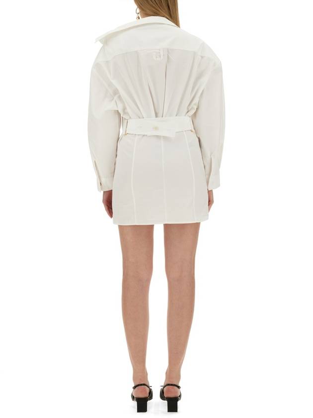 short dress 241DR094 1520 100 WHITE - JACQUEMUS - BALAAN 4