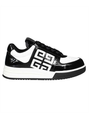 G4 Patent Leather Low Top Sneakers Black White - GIVENCHY - BALAAN 1