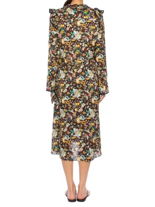 ROSIER Printing Long Dress WWDR00015 - ZADIG & VOLTAIRE - BALAAN 4