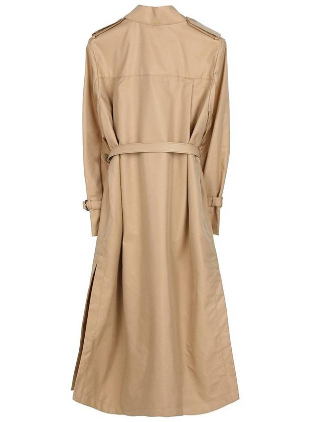 Abrigo Double Breasted Belted Trench Coat Beige - FENDI - BALAAN.